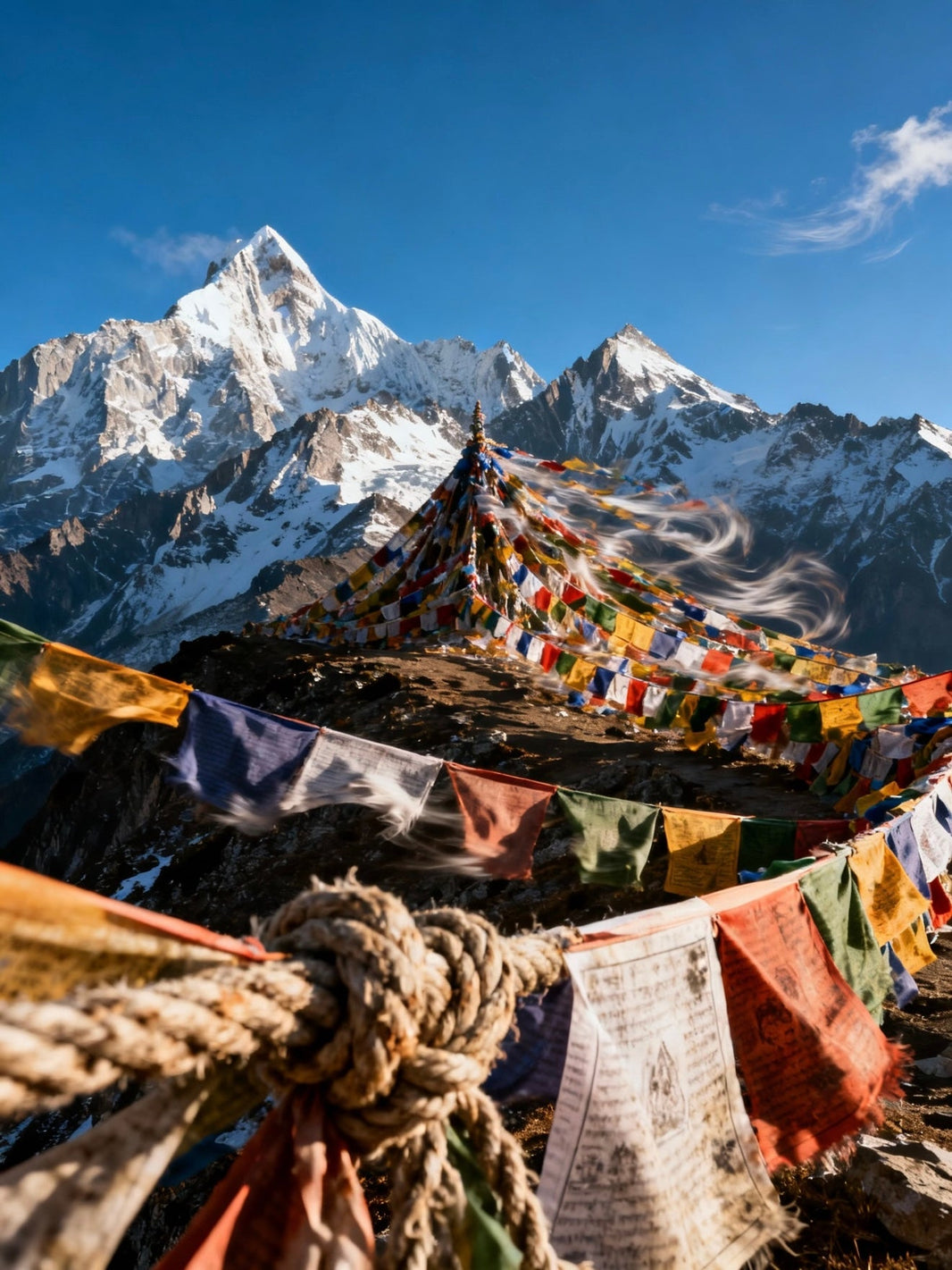 I Sat Under the Prayer Flags for Three Hours and Thought Nothing