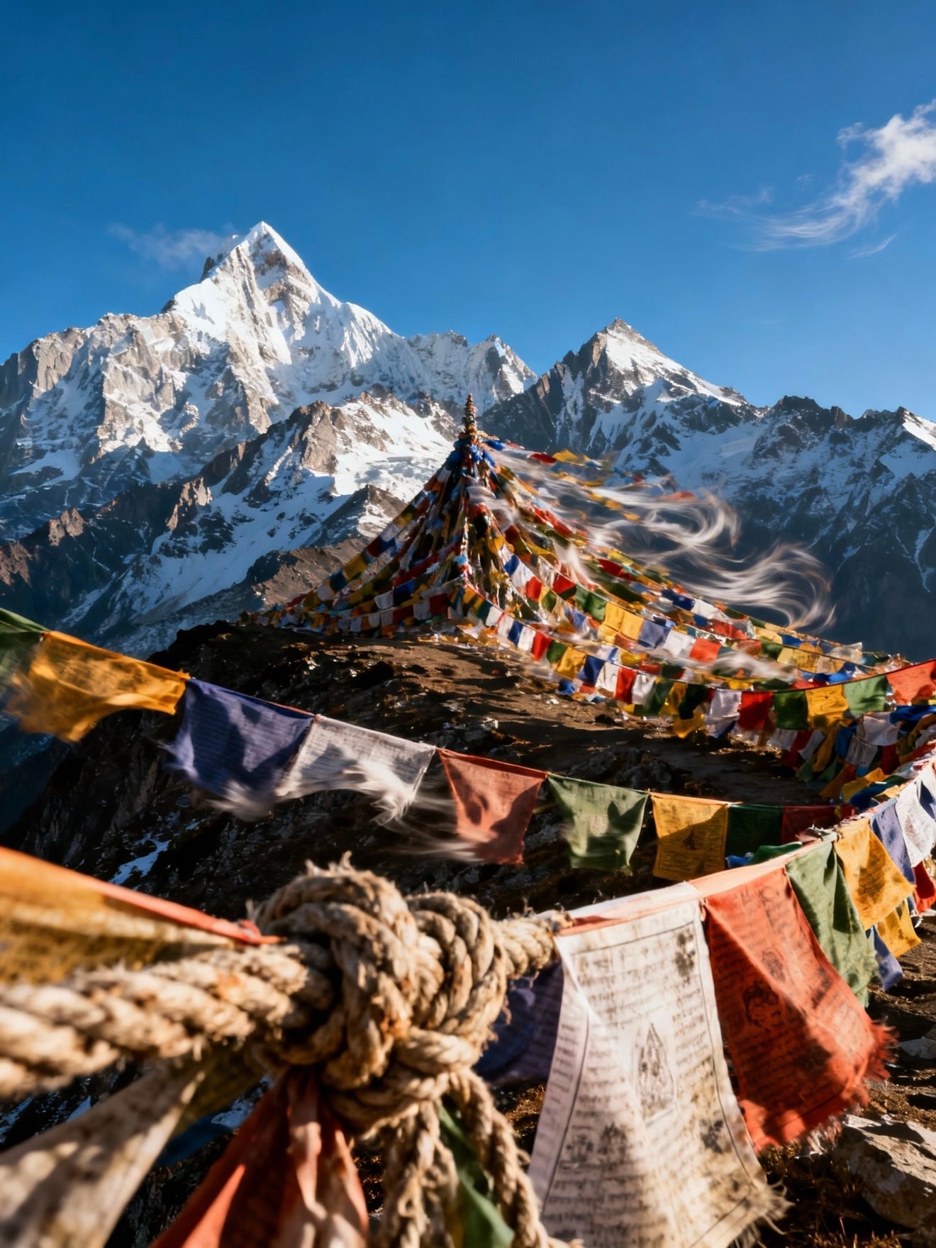 I Sat Under the Prayer Flags for Three Hours and Thought Nothing