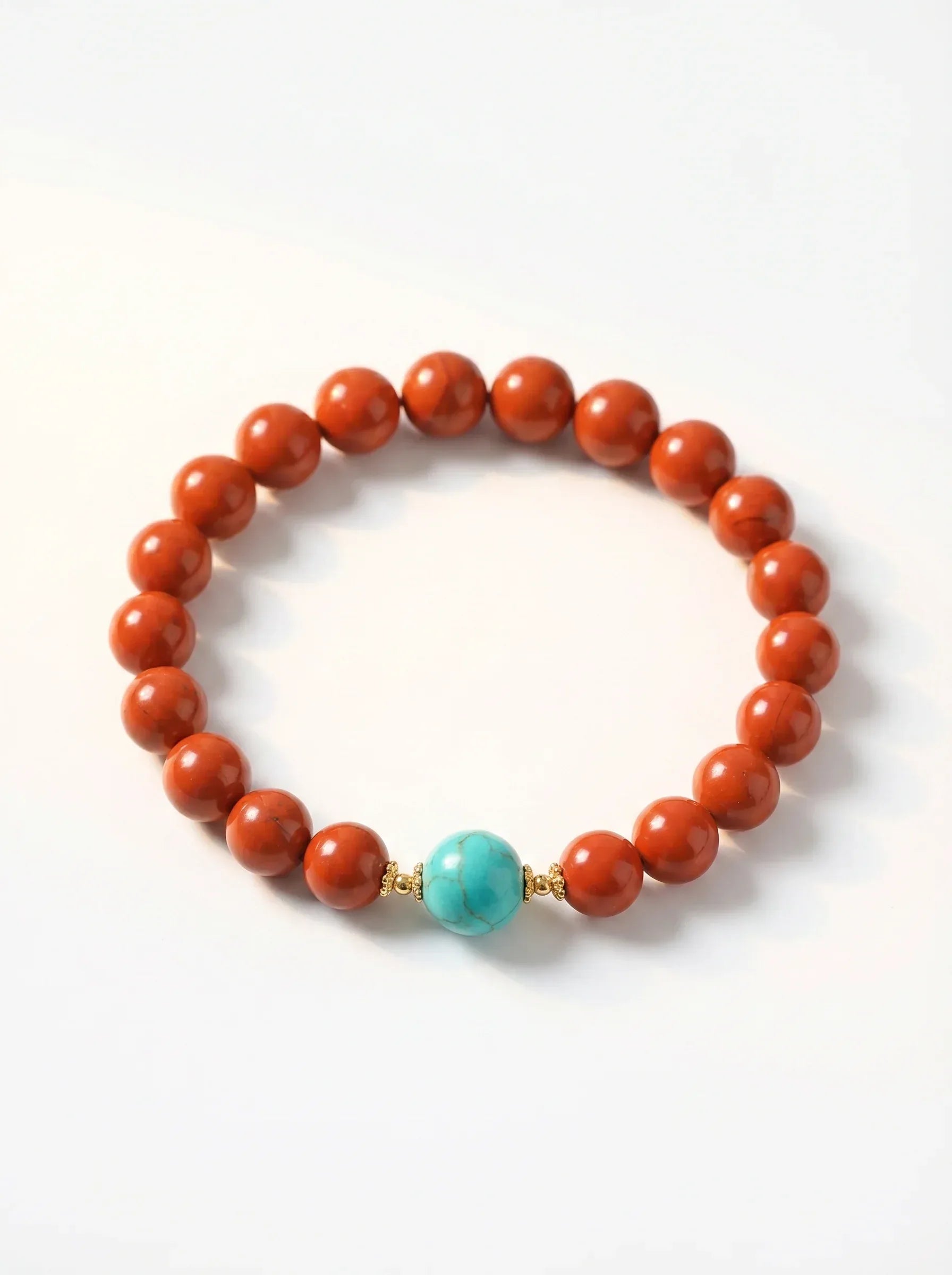 OresGreen Ember Blue Bracelet natural red agate turquoise everyday jewelry. Its timeless design ensures it stays a staple in your jewelry collection for years.